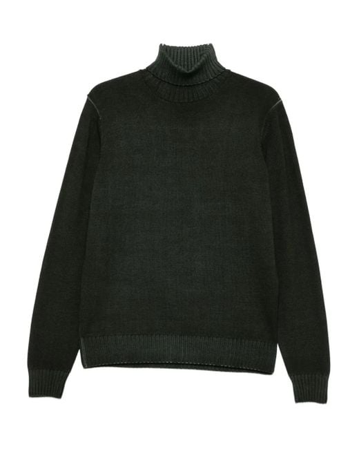 Jersey con cuello vuelto FILIPPO DE LAURENTIIS de hombre de color Black