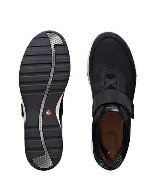 Clarks Black Adorn Strap Sneakers