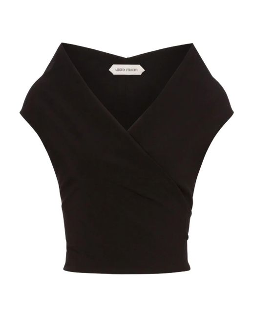 Alberta Ferretti ニット トップ Black