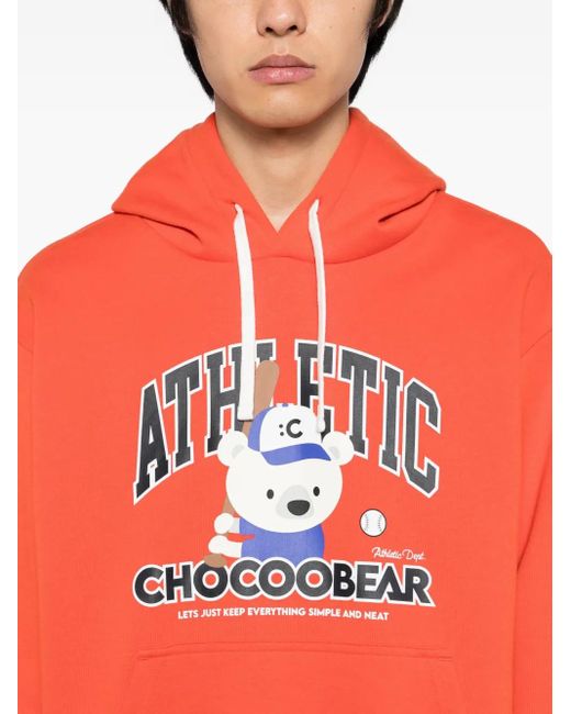 Chocoolate Orange Chocoo Bear Hoodie for men