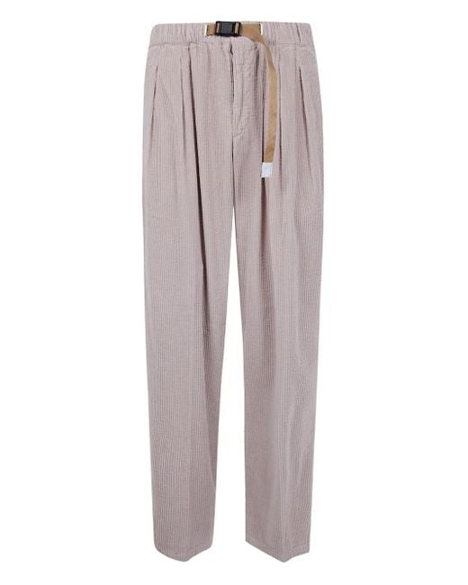 White Sand Cordhose mit Falten in Gray für Herren