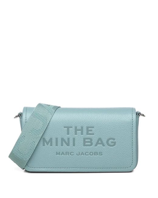 Marc Jacobs Blue Mini Sac À Logo Embossé