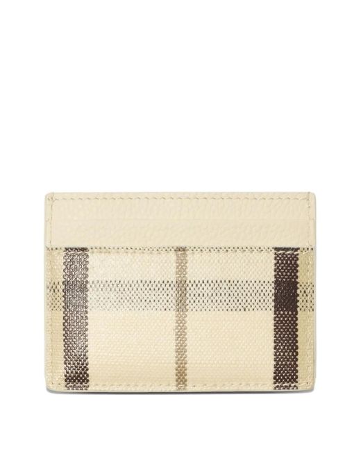Burberry Natural Logo-Patch Card Holder