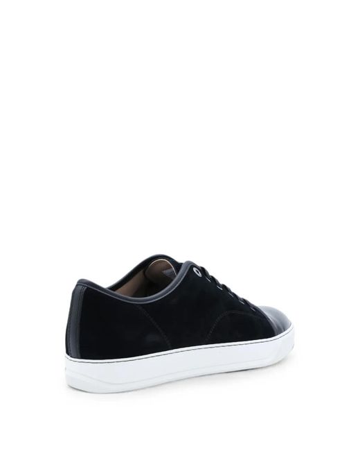 Lanvin White Dbb1 Cap-Toe Lace-Up Sneakers for men