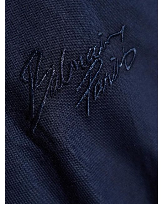 Balmain Blue Long-Sleeve Shirt for men