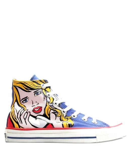 Converse White Chuck Taylor All Star Pop-Art Sneakers