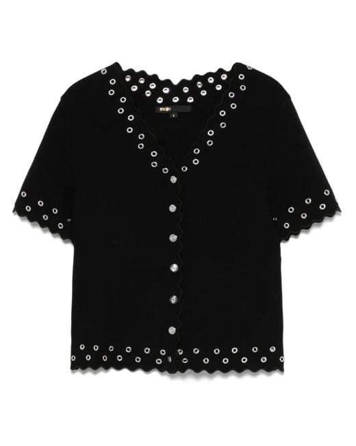 Camisa con detalles de ojales Maje de color Black