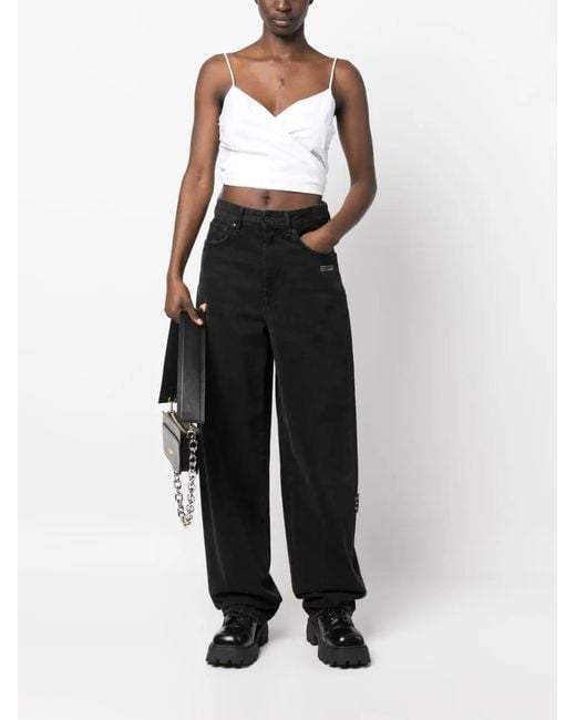 Iceberg White Wraparound Cotton Top