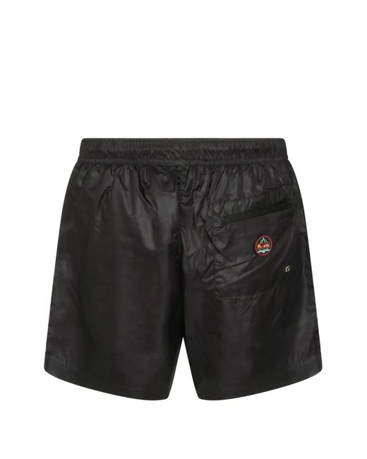 Mauna Kea Black Logo-Patch Swim Shorts for men