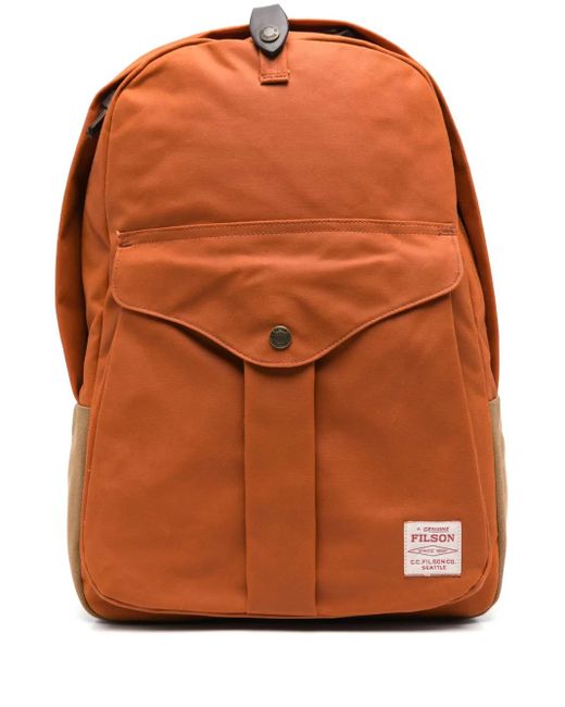 Filson Orange Journeyman Backpack for men