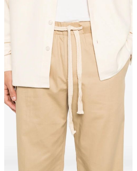 Sandro White Drawstring-Waist Trousers for men
