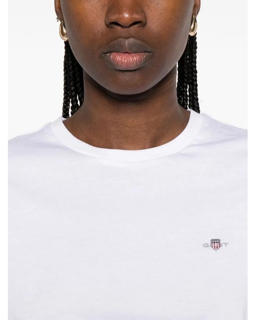 Gant White Short-Sleeved T-Shirt