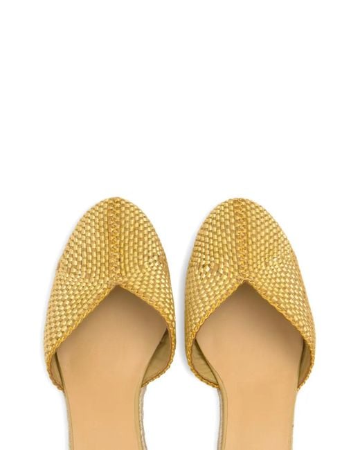 Castaner Metallic Cora Wedge Espadrilles