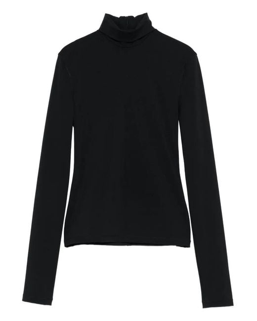 Nanushka Black Turtleneck Top