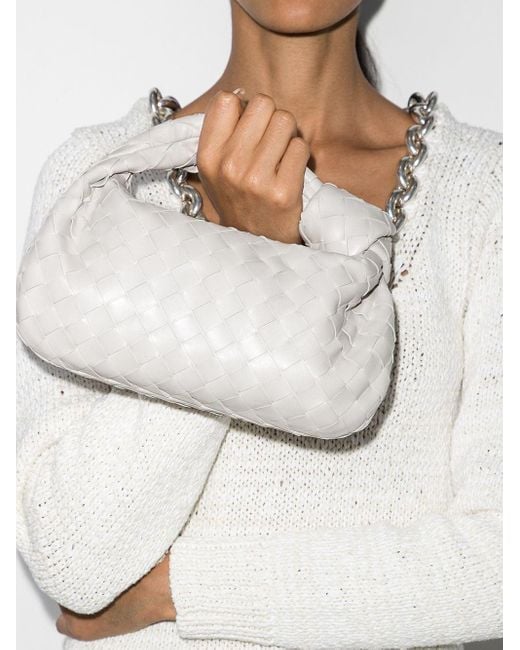 Bottega Veneta White Mini Jodie bag