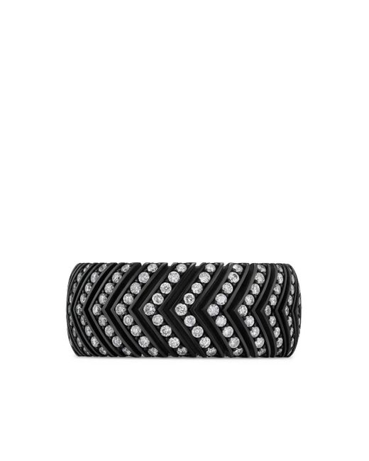 David Yurman Black Chevron Band Ring for men