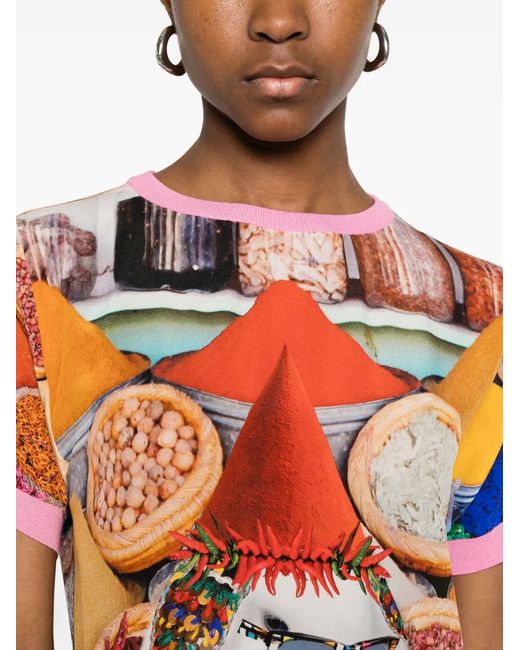 The Artistylist White Graphic-Print Mini Dress
