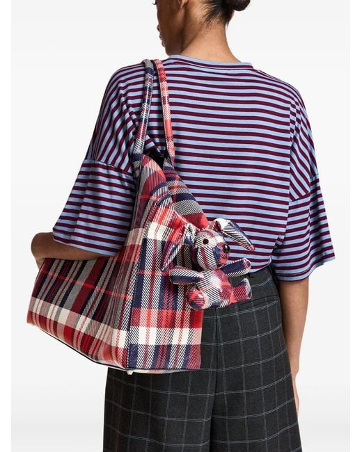 Essentiel Antwerp Blue Striped Gathered T-Shirt