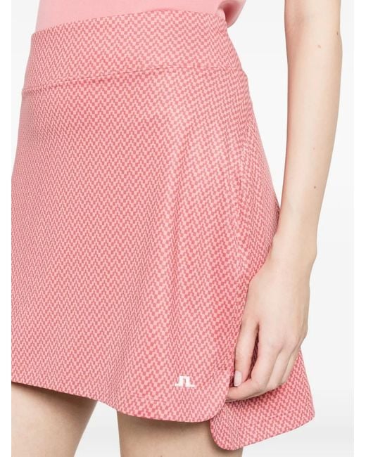 J.Lindeberg Pink Amy Print Mini Skirt