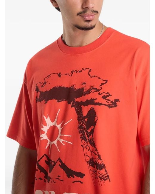 Nike Orange Acg Dri-Fit T-Shirt for men