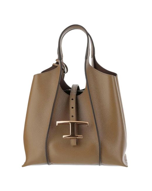 Borsa A Spalla Con Fibbia di Tod's in Brown