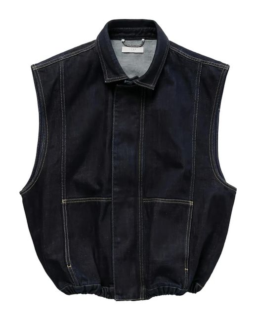 1989 STUDIO デニムジレ Black