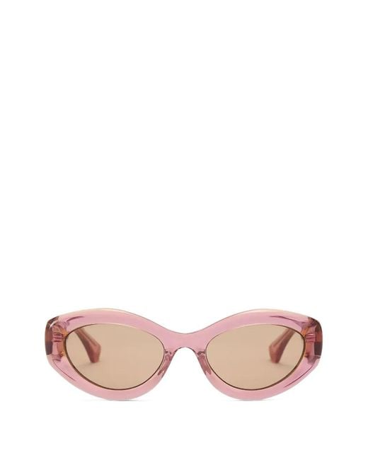 Kurt Geiger Pink Cat-Eye Frame Sunglasses