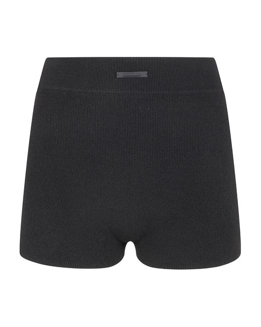 Fear Of God Black Ribbed Knit Shorts