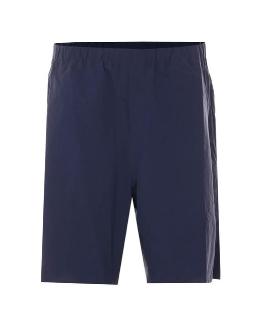 Veilance Blue Elasticated-Waistband Shorts for men