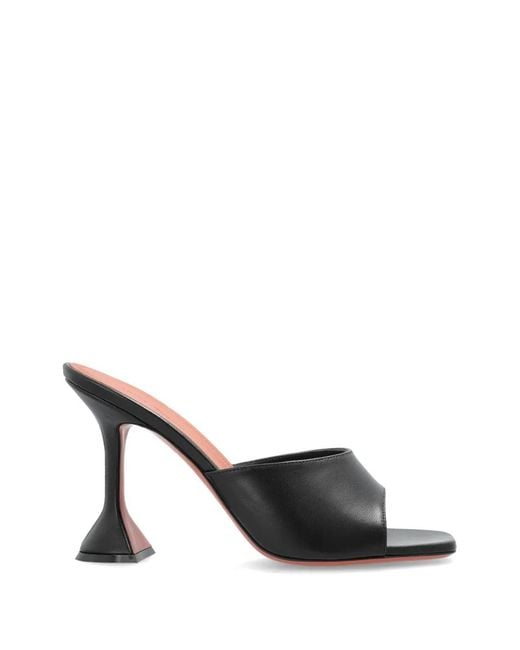 AMINA MUADDI Black Lupita Leather Sandals