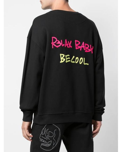 Haculla Black Venom Drop-Shoulder Sweatshirt for men