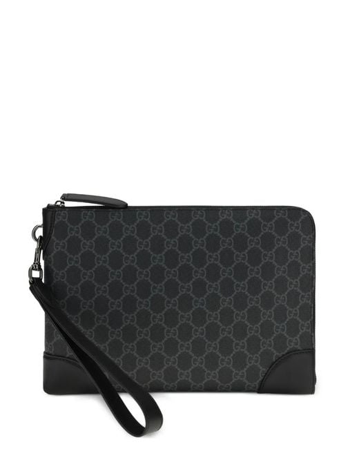 Gucci Black Gg Emblem Business Case for men