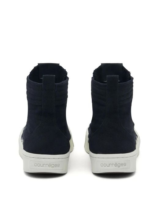 Courreges Blue Canvas 01 High-Top Sneakers for men