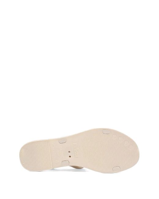 Melissa Natural Embellished Buckled Sandals