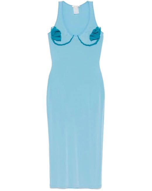 Nensi Dojaka Blue Cosimina Midi Dress