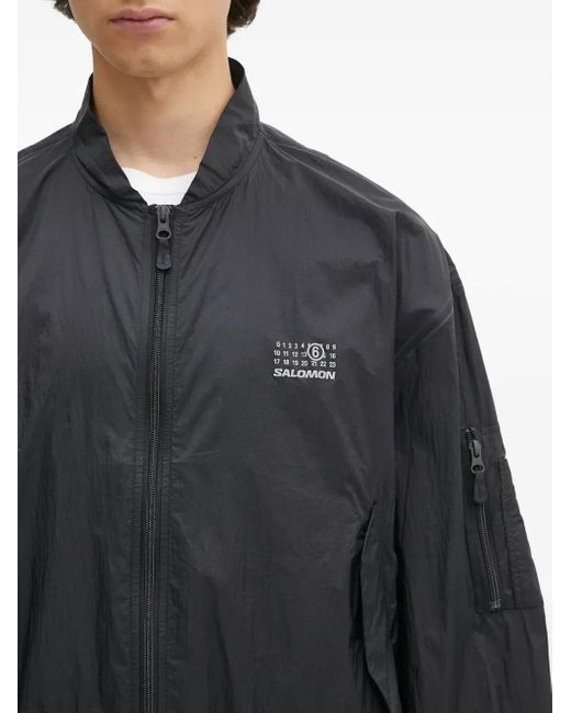 MM6 by Maison Martin Margiela Gray X Salomon Numbers-Motif Jacket for men