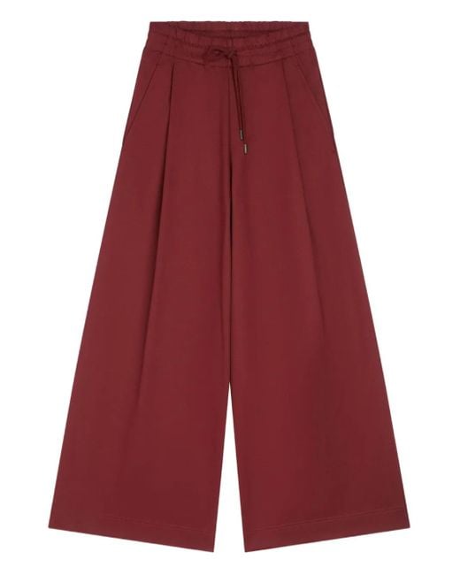 Dries Van Noten ドローストリング タックトラックパンツ Red