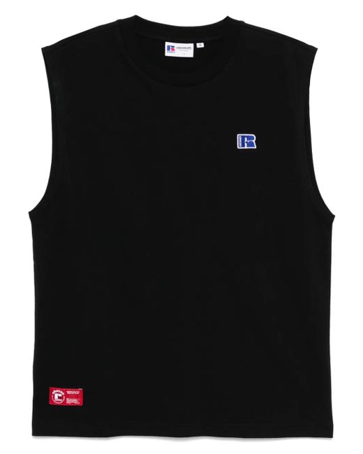 Chocoolate Black Logo-Patch Vest for men