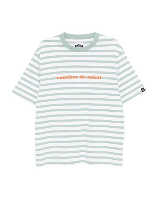 メンズ SPORT b. by agnès b. ロゴ Tシャツ Blue