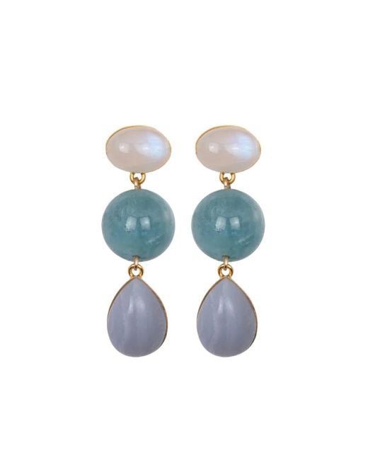 Orecchini Pendenti Natalia di Jennifer Behr in Blue
