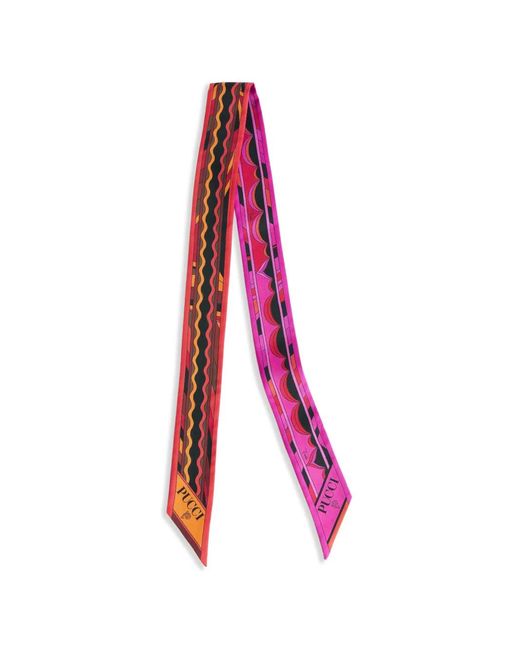 Emilio Pucci Pink Silk Scarf