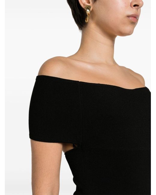 Totême  Black Fine-knit Maxi Dress