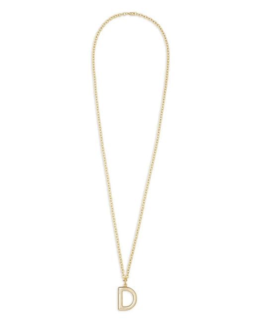 Roxanne Assoulin White Big Puffy Initial Necklace