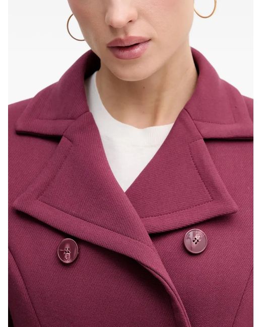 Sisley Red Double-Breasted Coat