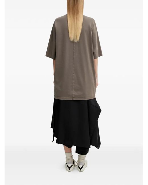 Rick Owens Gray Jumbo Ss Oversized Crew-Neck T-Shirt