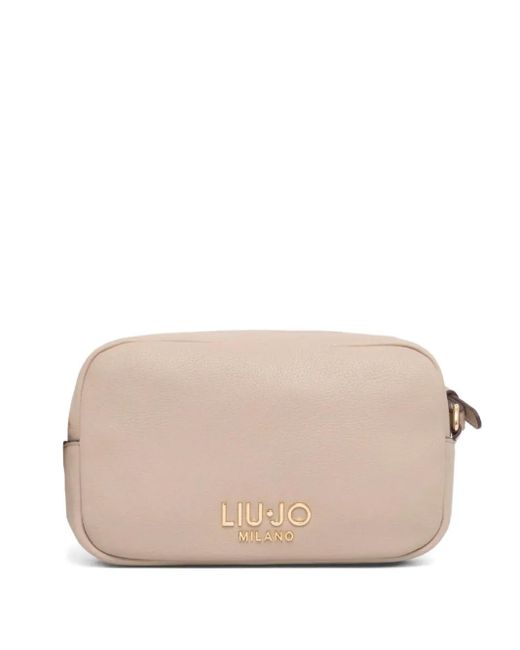 Liu Jo Natural Logo-Embossed Cross Body Bag
