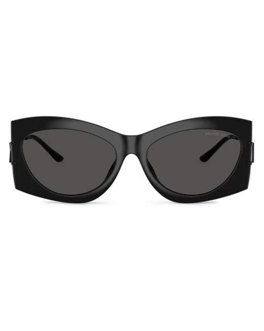 Michael Kors Black Rectangle-Frame Sunglasses
