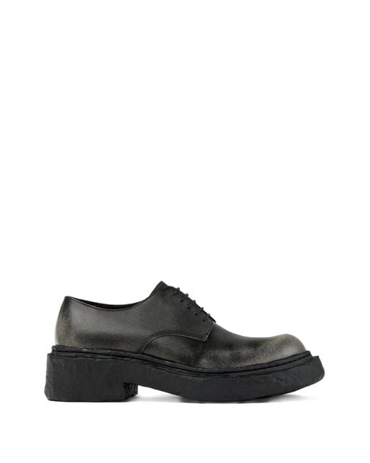 CAMPERLAB Black Smooth Leather Lace-Up Shoes Vamonos