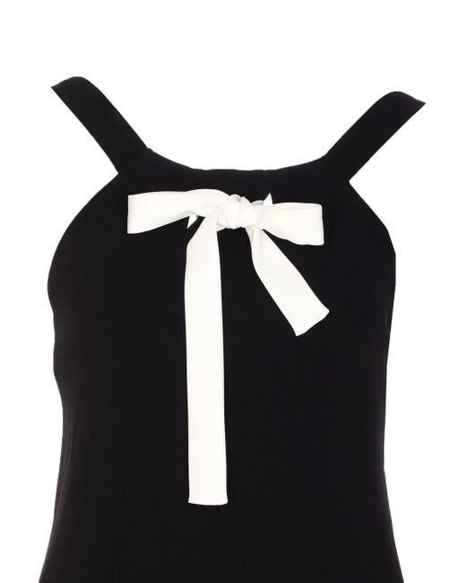 Max Mara Black Combinaison À Détail De Nœud