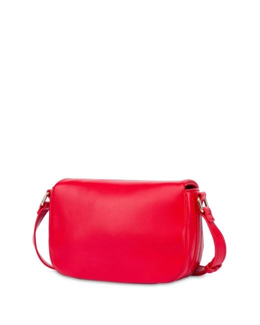 Love Moschino Crossbodytas Met Gegraveerd Logo in het Red